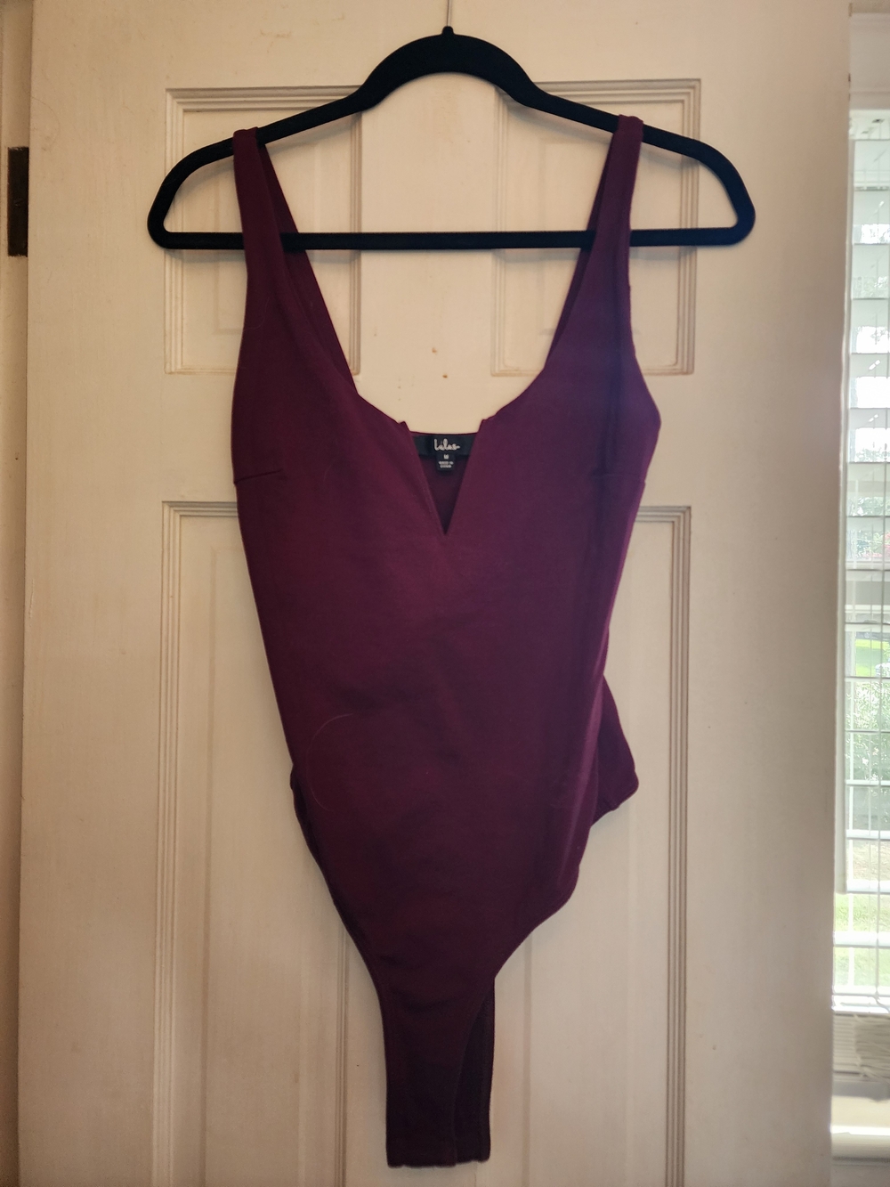 XOXO Burgundy Sleeveless Bodysuit